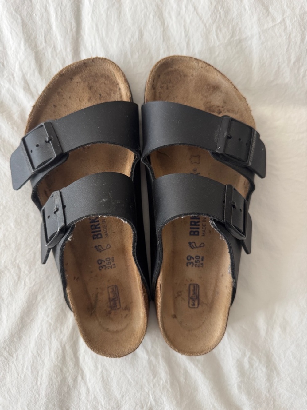 Birkenstock Black Arizona Double-Buckle Sandals
